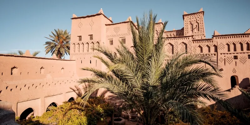 Historic Moroccan architecture showcasing intricate designs in the old city, part of 'L'Expérience du Grand Sud'.